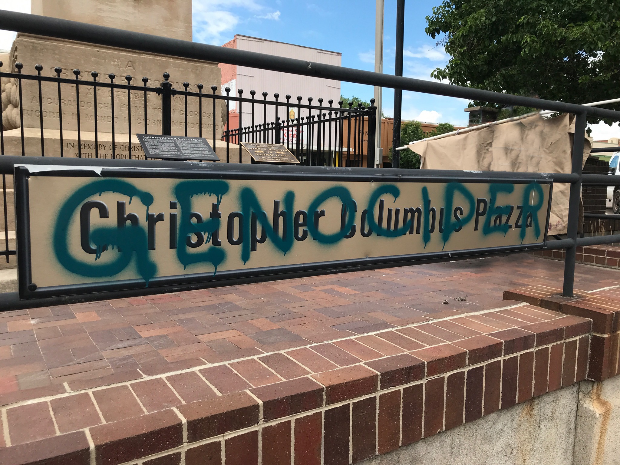 $2,000 in damage caused at Columbus monument, other spots in downtown Pueblo