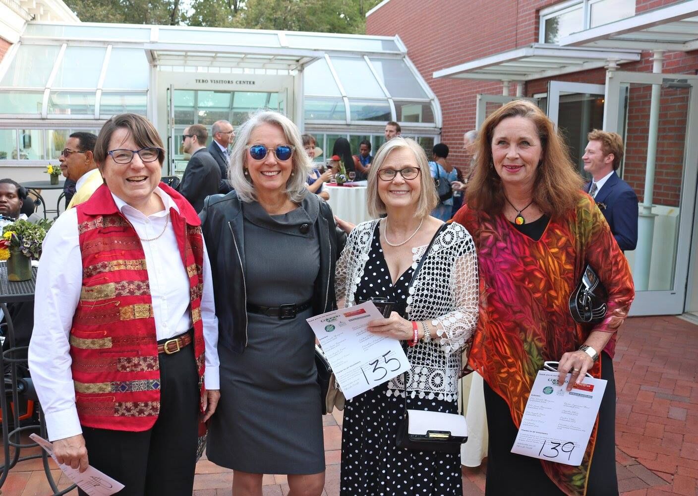 Eileen McCarron, far left, the president and co-founder of Colorado Ceasefire, gathers with, from left, Sharon Holbrook, Robin Elh and Jacqui Shumway at an event at the Colorado Governor's mansion in 2017. (JoeyBunchjoey.bunch@coloradopolitics.comhttps://secure.gravatar.com/avatar/66505e98f9e3fed10e6a3b9a1fc4ca22?d=mm&r=g)
