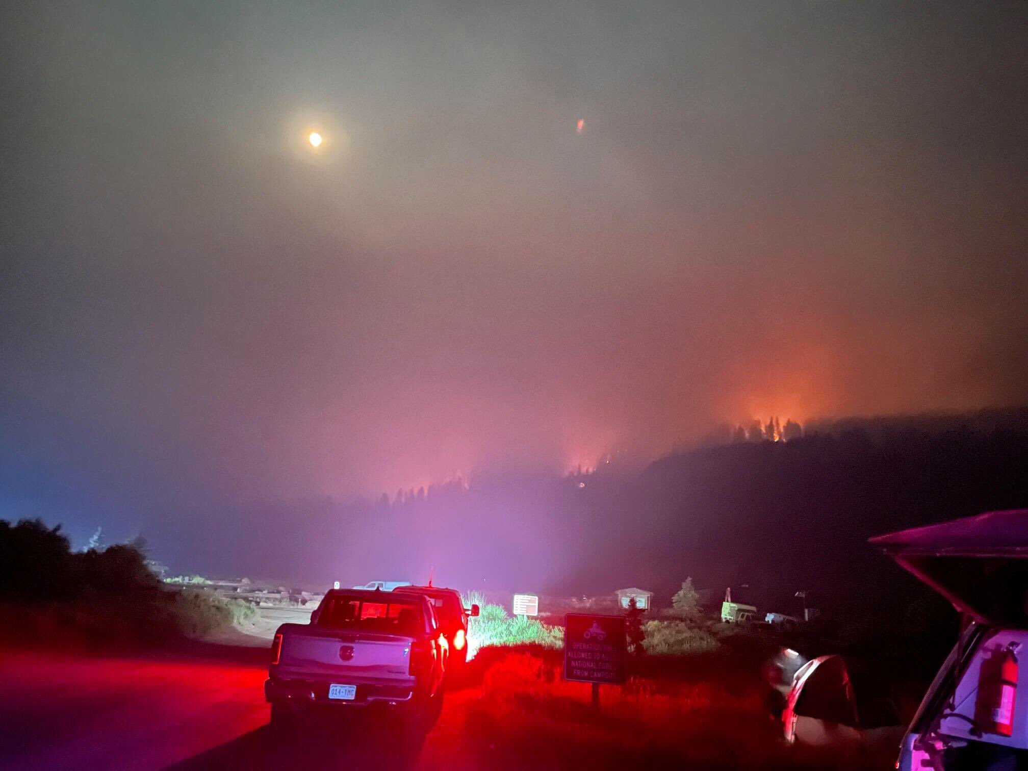 Sylvan Fire. Photo Courtesy of CSP Eagle via Twitter.