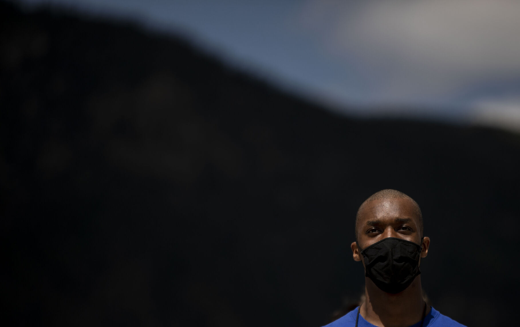 A basic cadet prepares to get his head shaved during In-Processing Day at the United States Air Force Academy in Colorado Springs, Colo., on Thursday, June 24, 2021. Over 1,100 incoming freshman will undergo six weeks of basic training before officially becoming cadets.(Chancey Bush/ The Gazette) (Chancey Bush/ The Gazette)