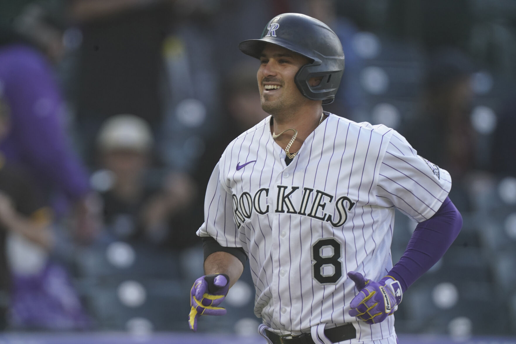 Spin some tunes with Joshua Fuentes, the Rockies’ clubhouse DJ