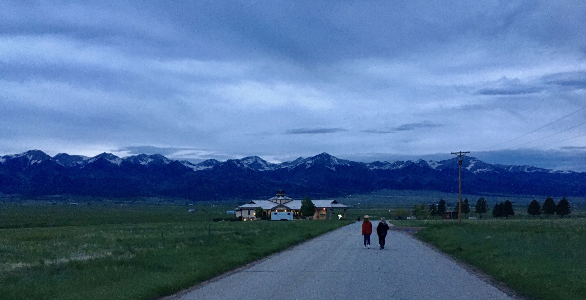 Night falls on Westcliffe in the Wet Mountain Valley. (Vince Bzdek)