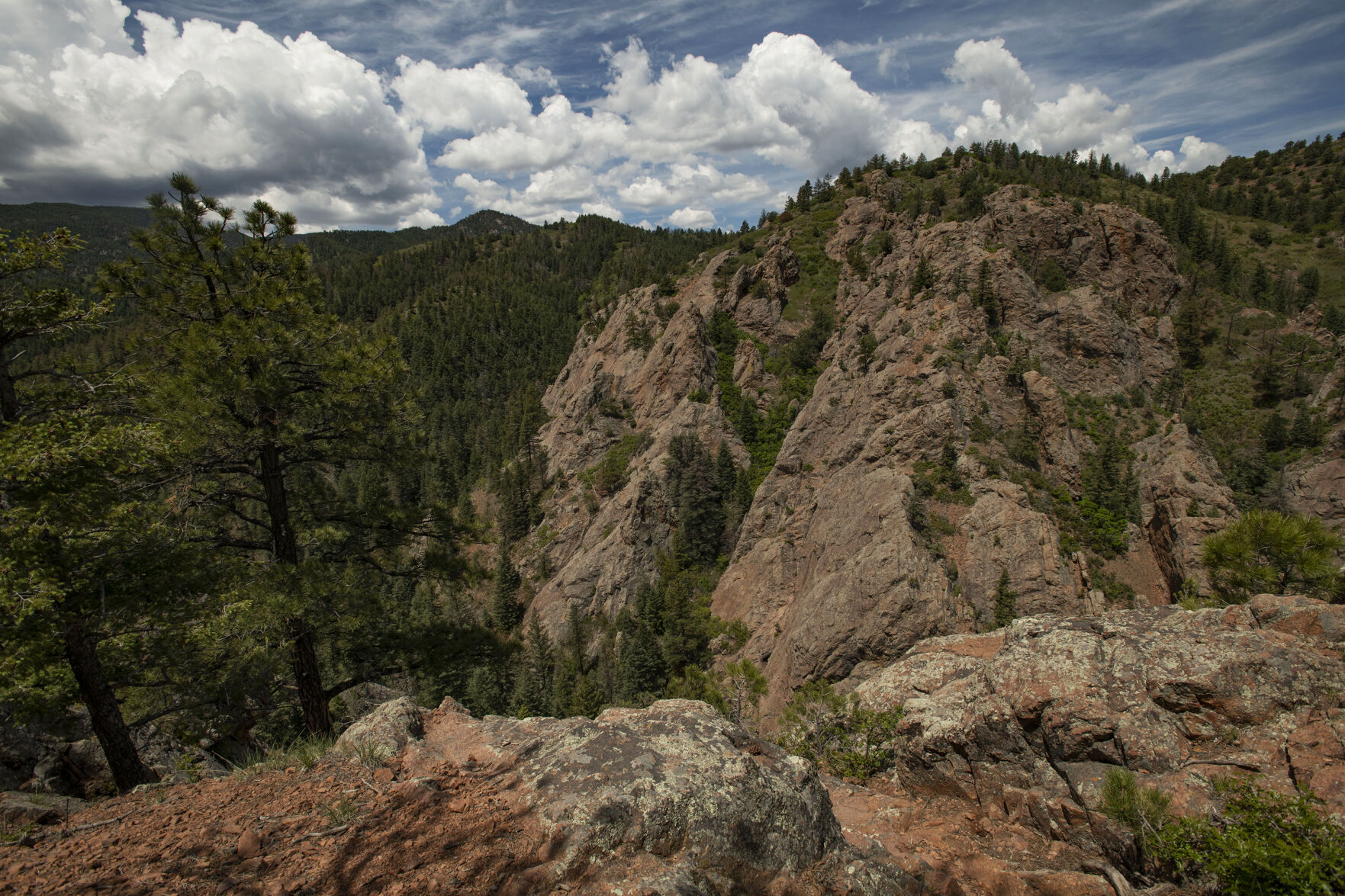 The Mace Trail that overlooks Devil's Canyon at Pueblo Mountain Park located in Beulah, Colo., on Thursday, June 3, 2021. (Chancey Bush/ The Gazette) (Chancey Bush/ The Gazette)