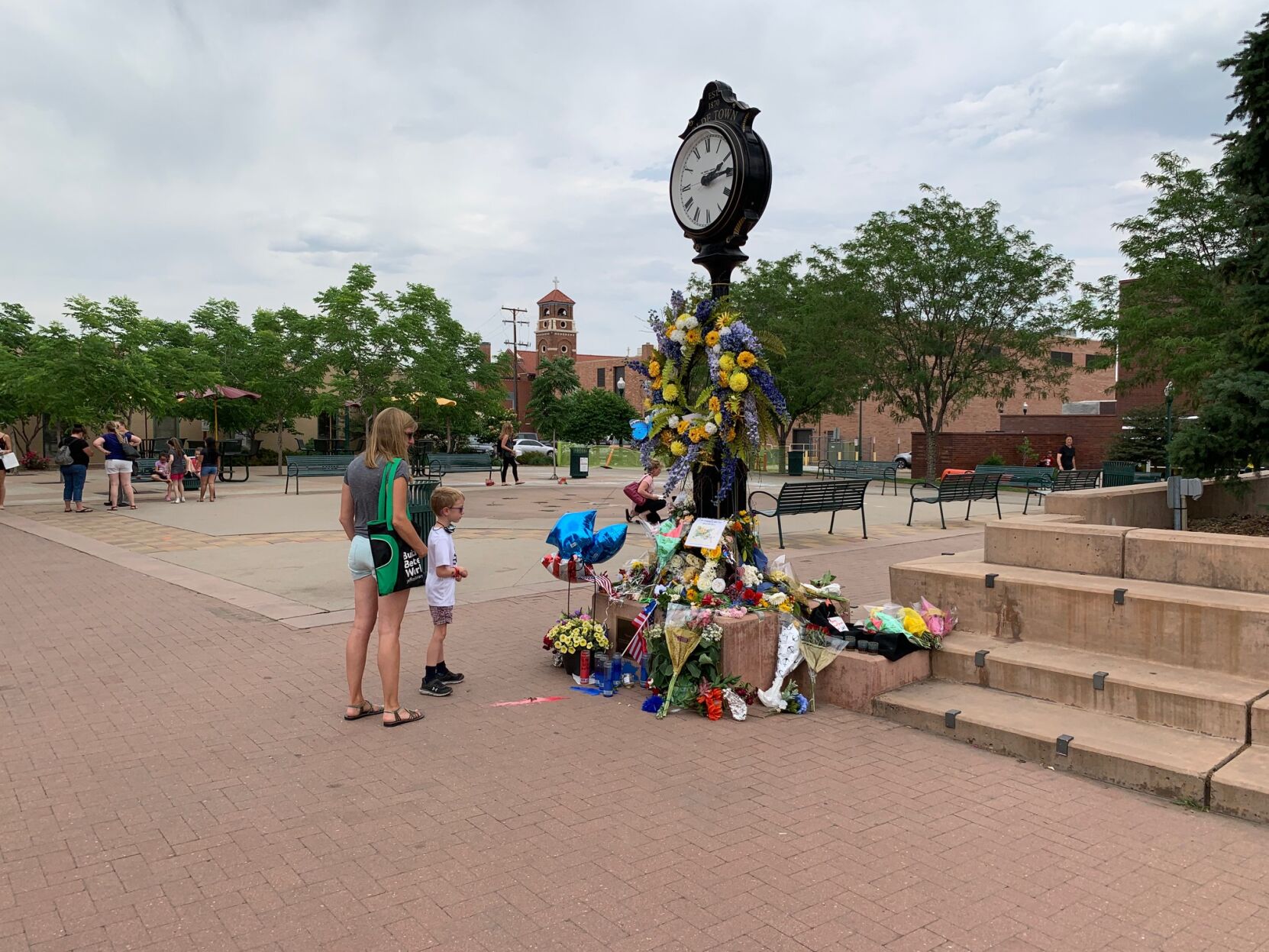 The site of the Olde Town Square in Arvada where a makeshift memorial stands Wednesday after Monday's shooting that left three dead, including an Arvada Police officer. (DennisHuspeniCity Editordennis.huspeni@gazette.comhttps://denvergazette.com/content/tncms/avatars/c/5a/fbd/c5afbd32-5030-11eb-bdef-030d9de52a9e.779683cee495ffe64766291c251a8894.png)