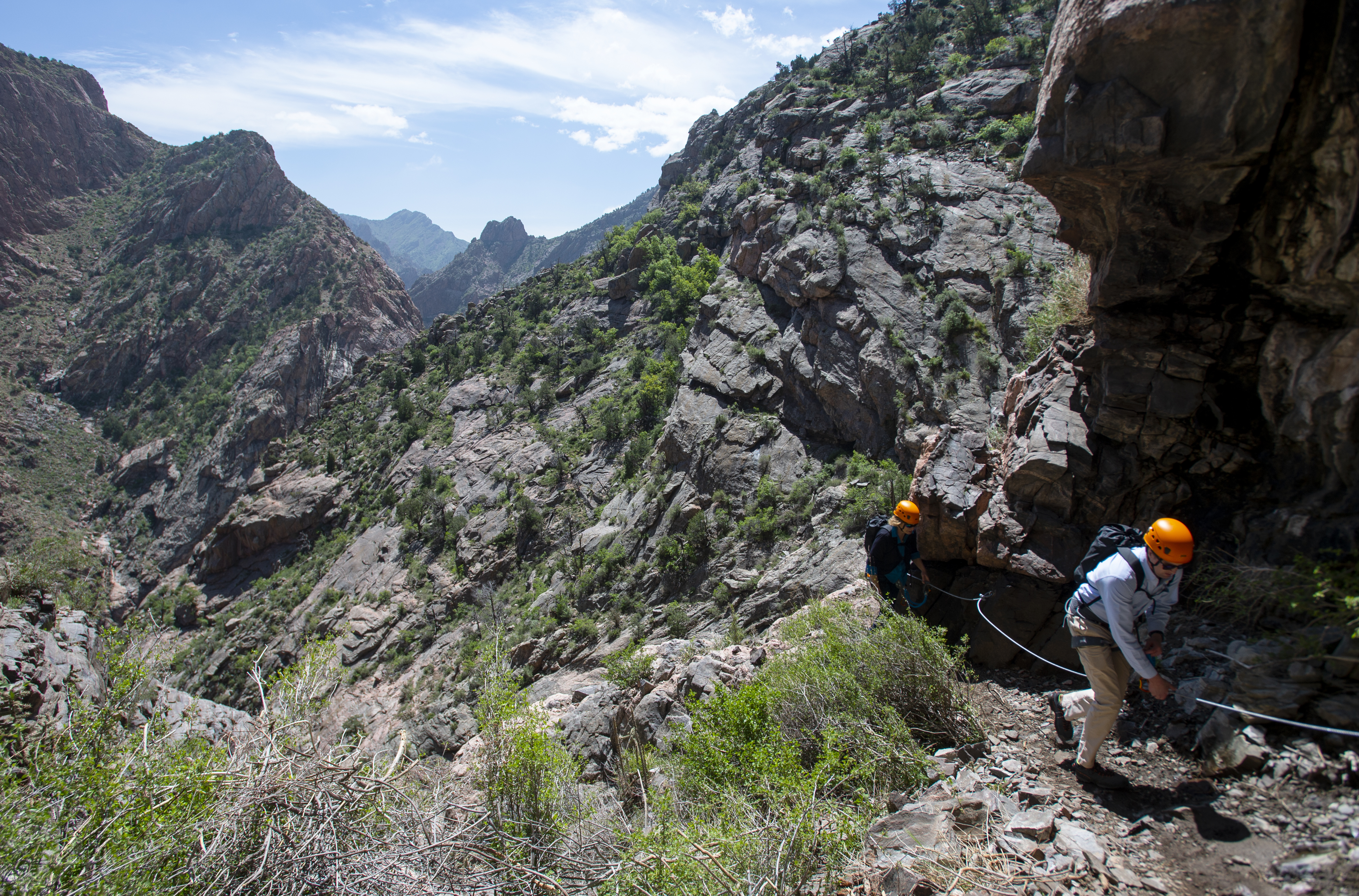 The via ferrata course at Royal Gorge Bridge and Park. (Parker Seibold)