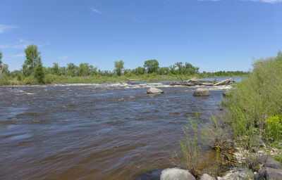 This small section of rapids known as the diversion wave will get upgraded into a whitewater park as part of the Yampa River Corridor Project. The city of Craig is betting on river recreation to help fill the economic void as local coal-fired power plants shut down in the coming years.Heather Sackett/Aspen Journalism (Heather Sackett/Aspen Journalism)