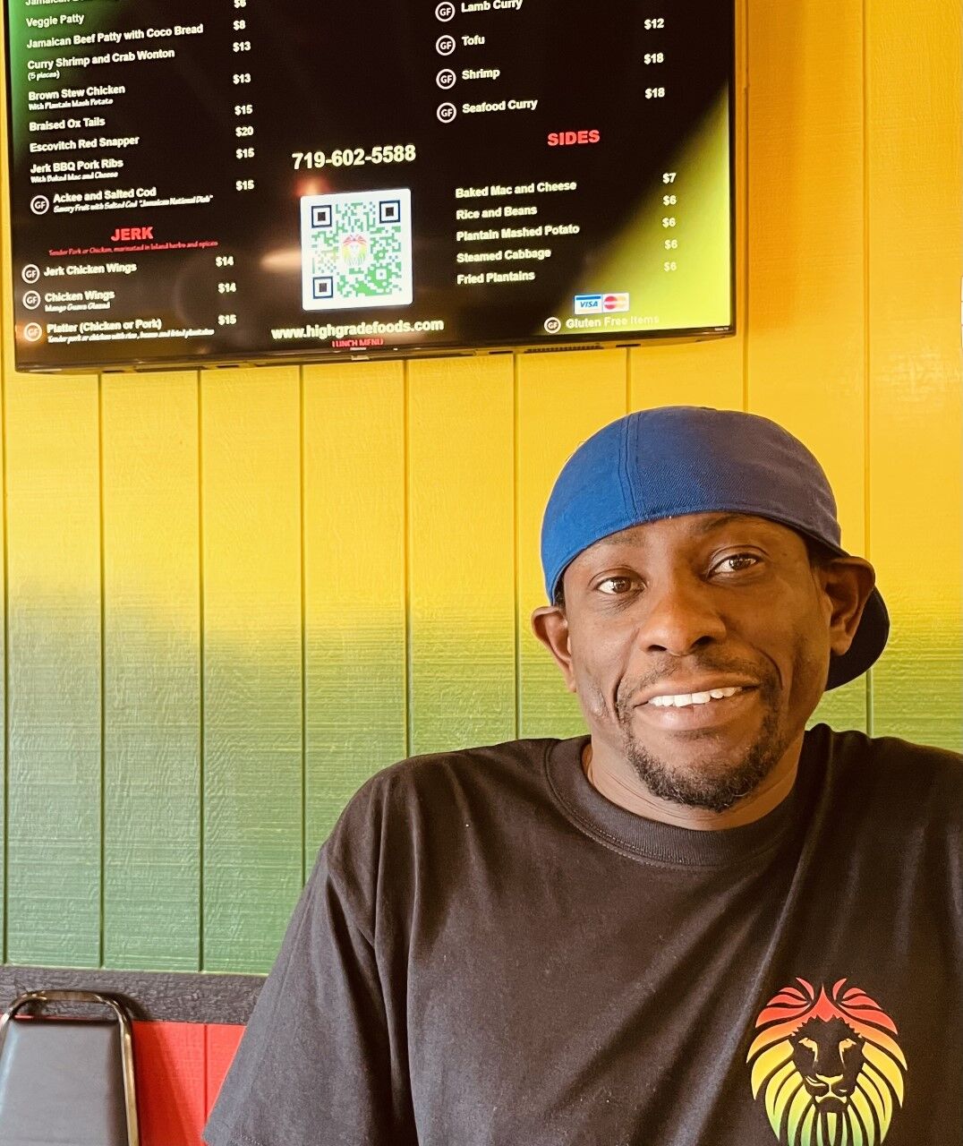 Everton Cameron, chef and owner of High Grade Foods, has opened a sit-down restaurant. (Teresa Farney, the gazette)