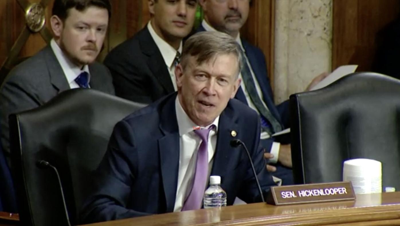 Hickenlooper Senate Natural Resources CORE Act hearing