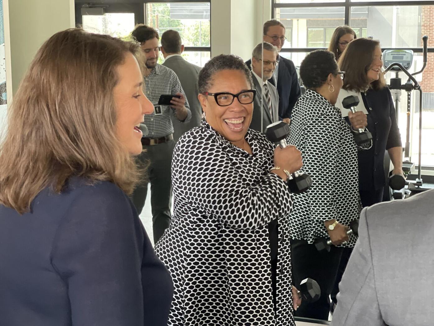 HUD Secretary Marcia Fudge tours new public housing complex in Denver