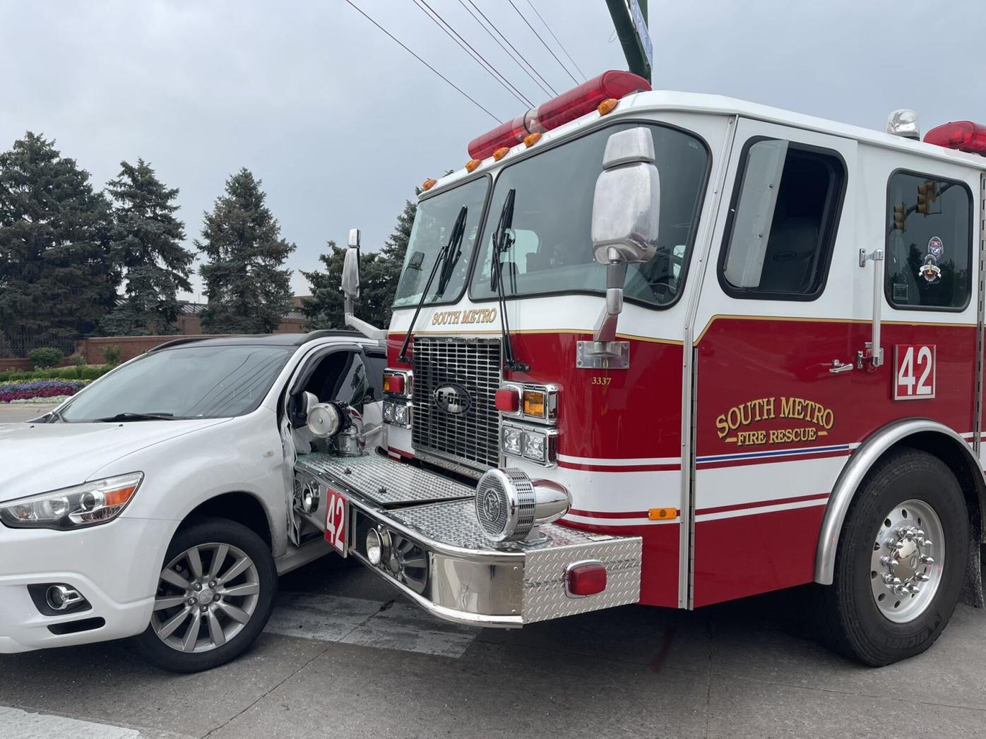 South Metro Fire Rescue engine involved in crash in Centennial