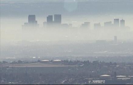 Denver skyline haze