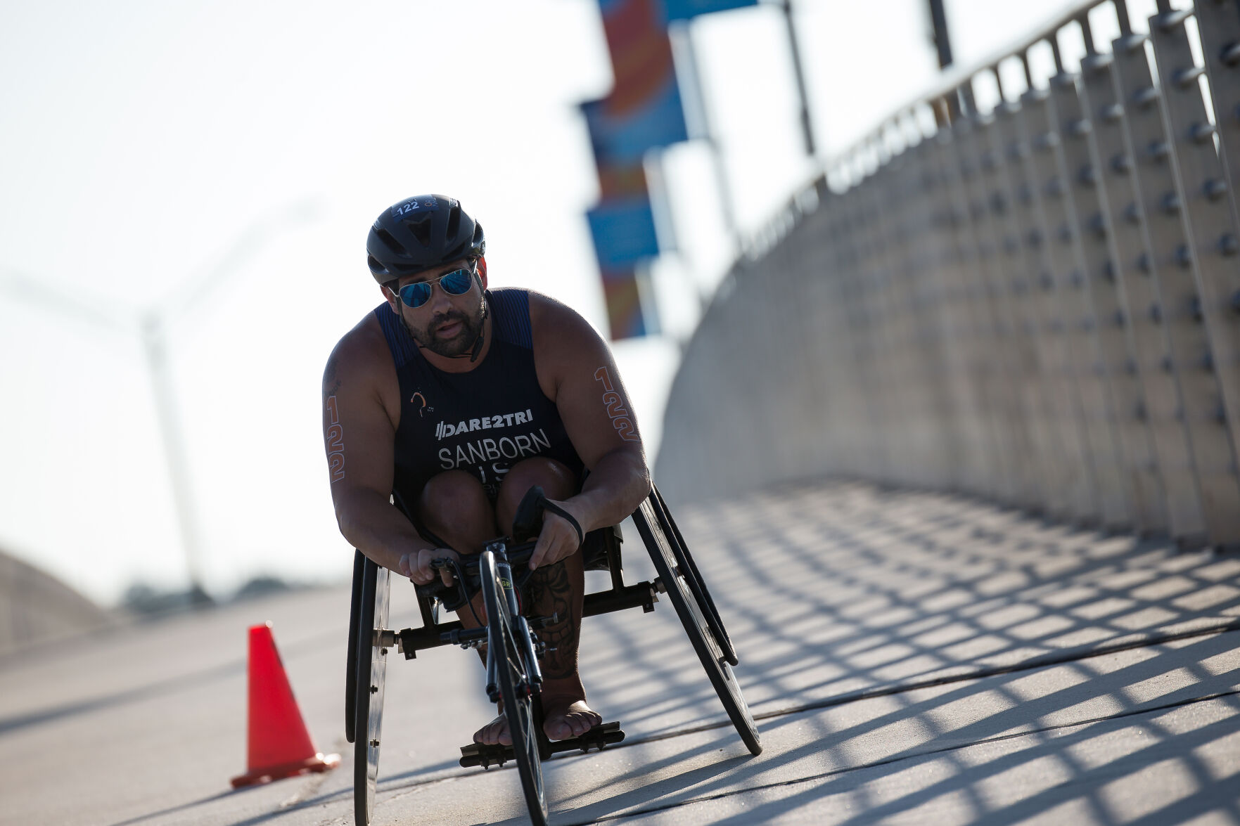 Colorado Springs U.S. Paralympics team member Howie Sanborn, shown here in the Sarasota-Bradenton Triathlon Festival, learns Tuesday if he's going to Tokyo. Photo by Wagner Araujo/World Triathlon (Wagner Araujo)