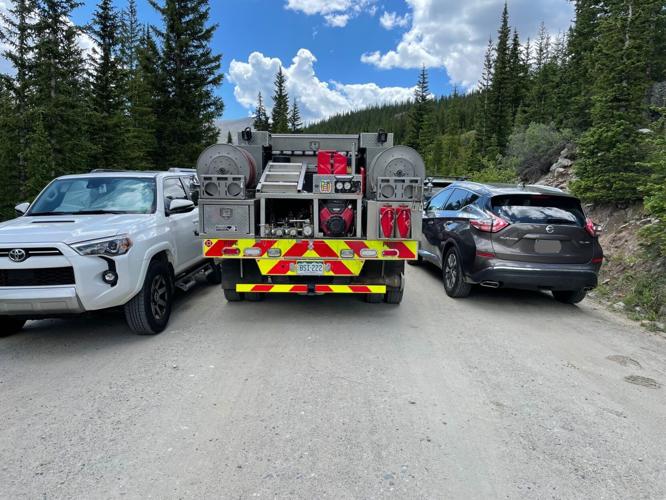 Illegal Parking at Quandary Peak Trail (Photo) Courtesy Red, White & Blue Fire Protection District