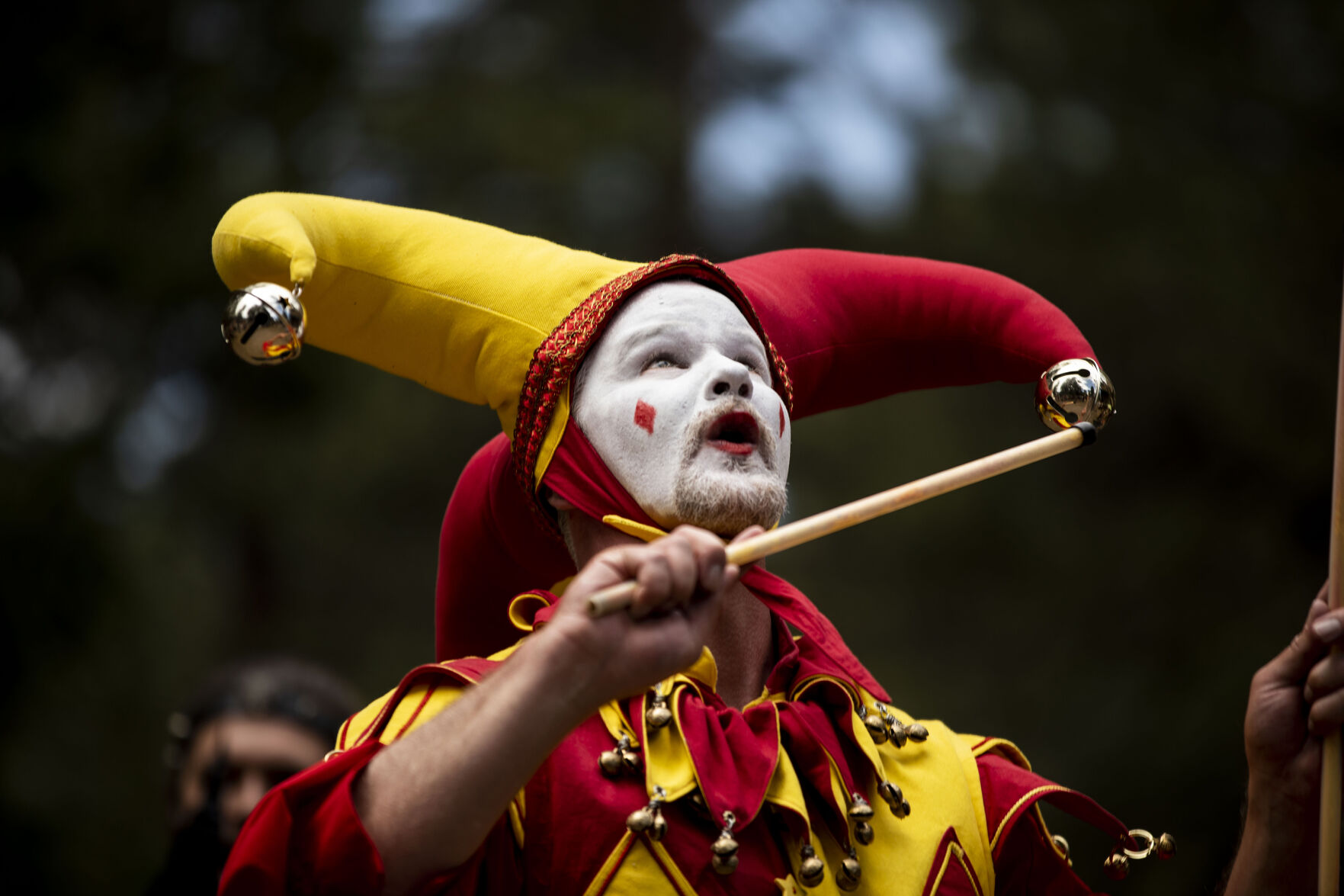 Opening day of the 2021 Colorado Renaissance Festival in Larkspur, Colo., on July 3, 2021. The festival is back for their 44th season after being postponed by the COVID-19 pandemic last year. The Renaissance Festival is open for eight themed weekends, Saturdays and Sundays, through Aug. 22 in Larkspur, 650 W. Perry Park Ave. 10 a.m.-6:30 p.m. (Chancey Bush/ The Gazette) (Chancey Bush/ The Gazette)