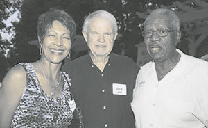 Victoria Ashby, Dick Lamm and Lucius Ashby in November 2013, at an event recalling Lamm 
