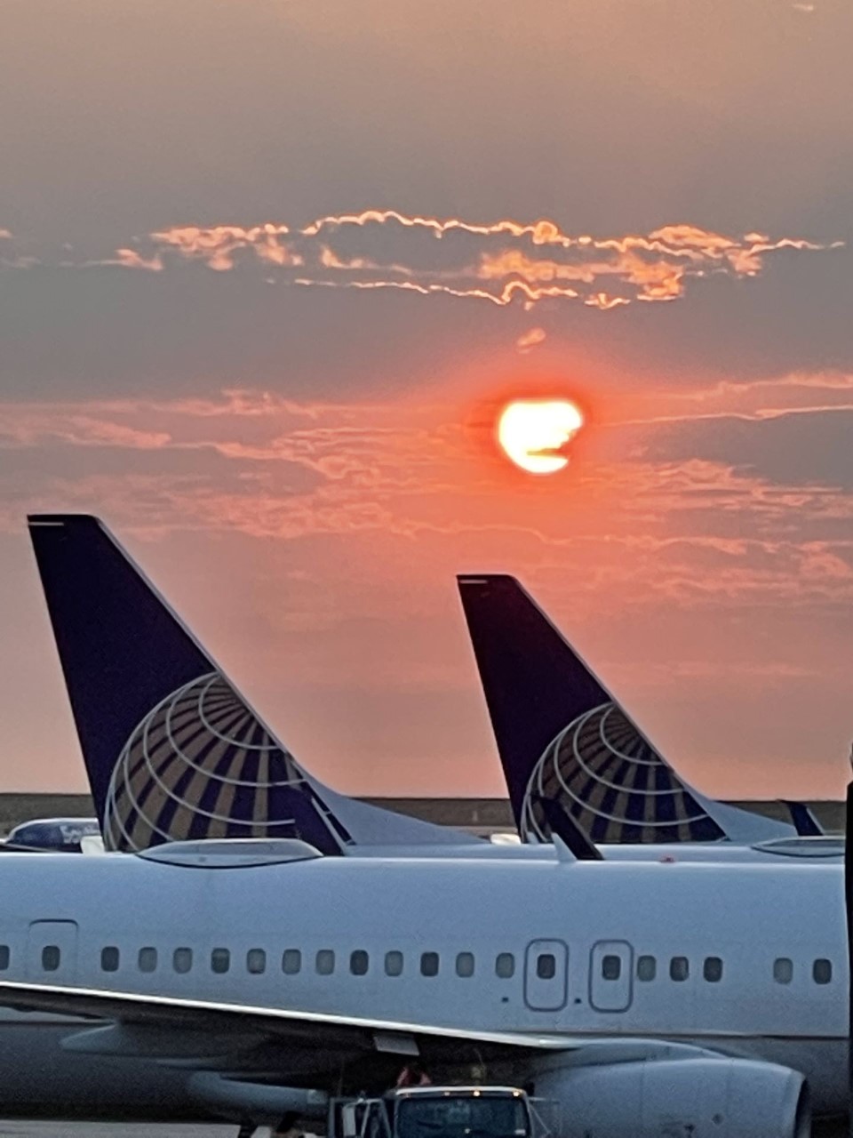 Sunrise at Denver International Airport (Todd Schreiber (via 9News))