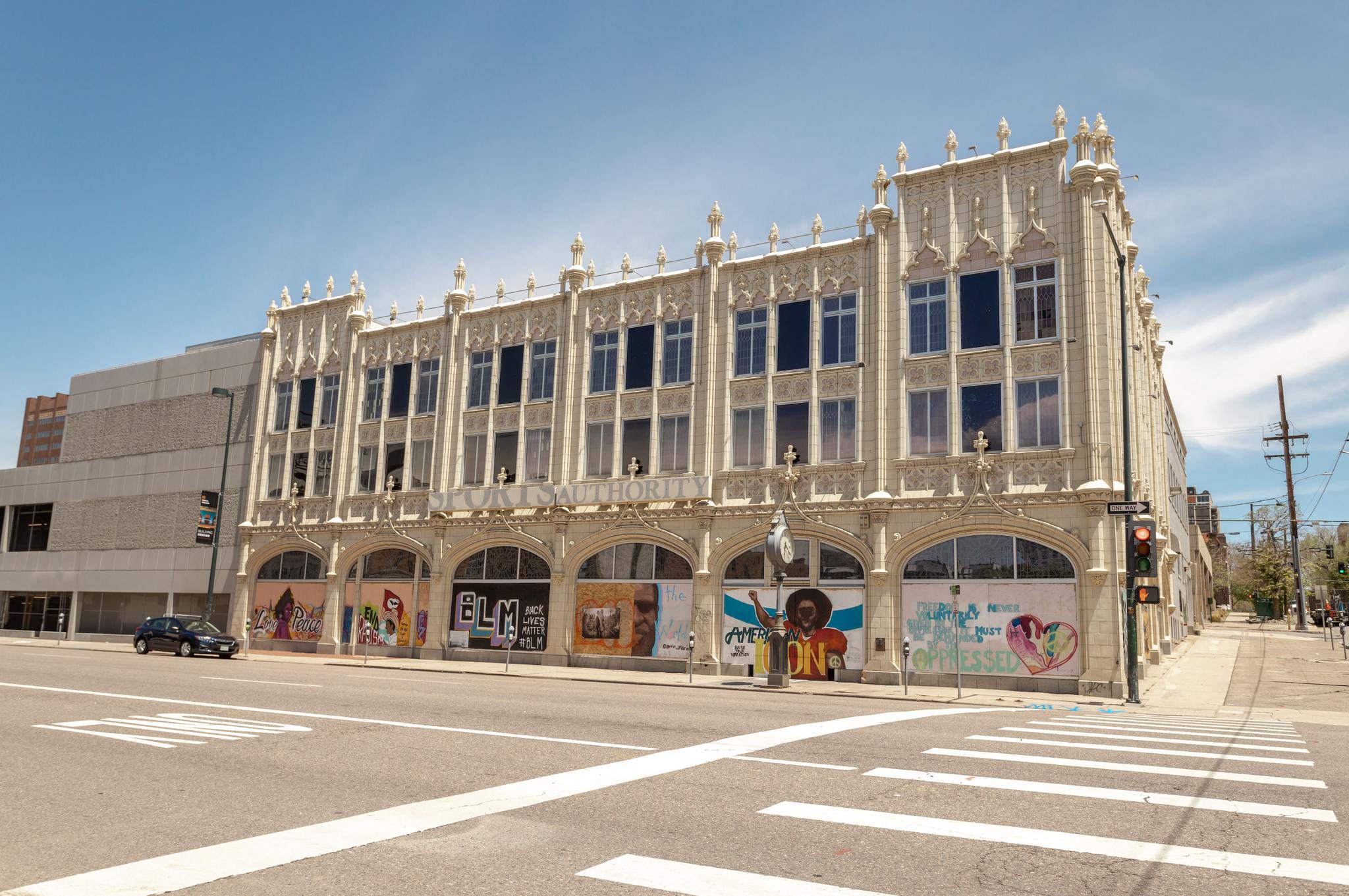 The Denver Sports Castle building at 1000 N. Broadway traded hands this week after years of vacancy. (Jas K Productions)