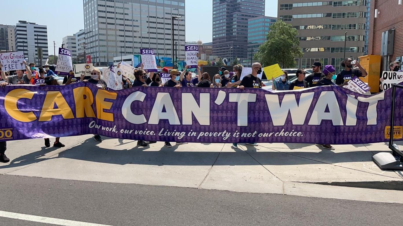 Colorado care workers hold protest in demand of wage board, investigation