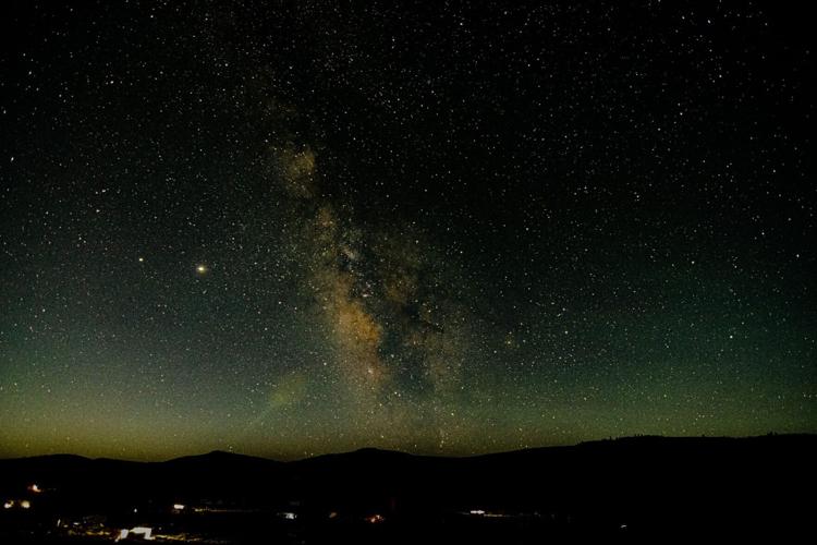 Milky Way Galaxy as viewed from the Elk Creek Campground on the north shore of Blue Mesa Reservoir. NPS image by Troy Hunt.