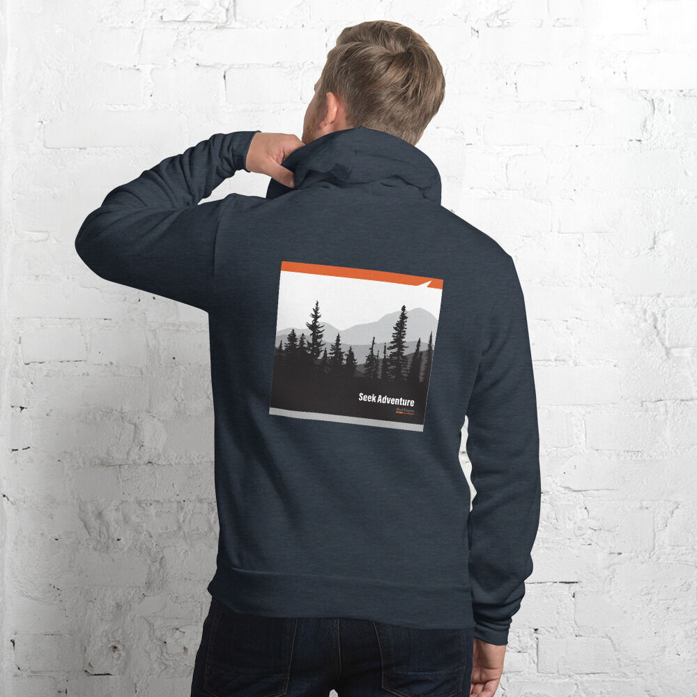 ‘Seek Adventure’ Vintage hoodie. Photo courtesy of the OutThere Colorado Store via Printful.