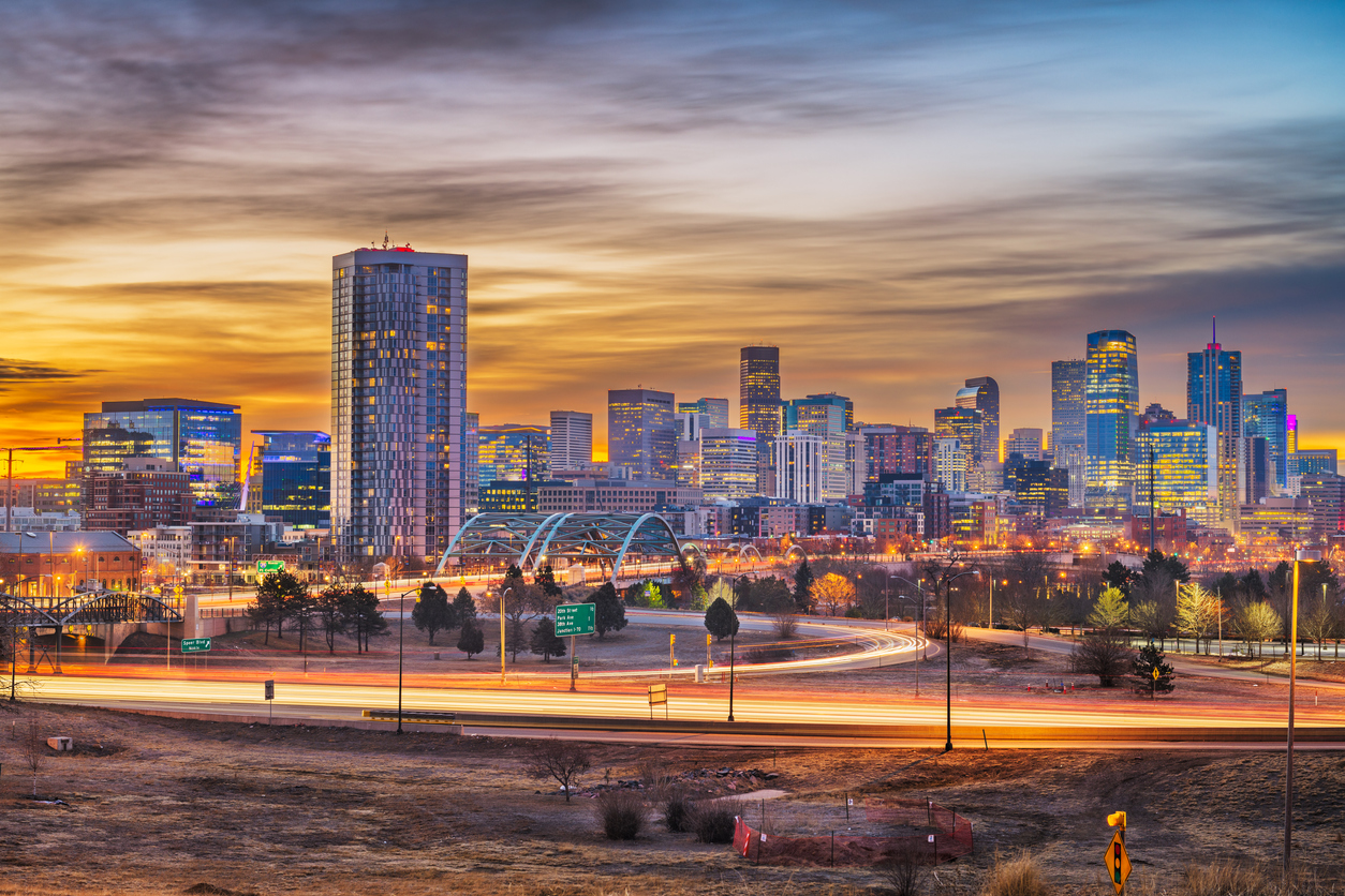Denver, Colorado, USA downtown city skyline at dawn. Photo Credit: Sean Pavone (iStock). (Sean Pavone)