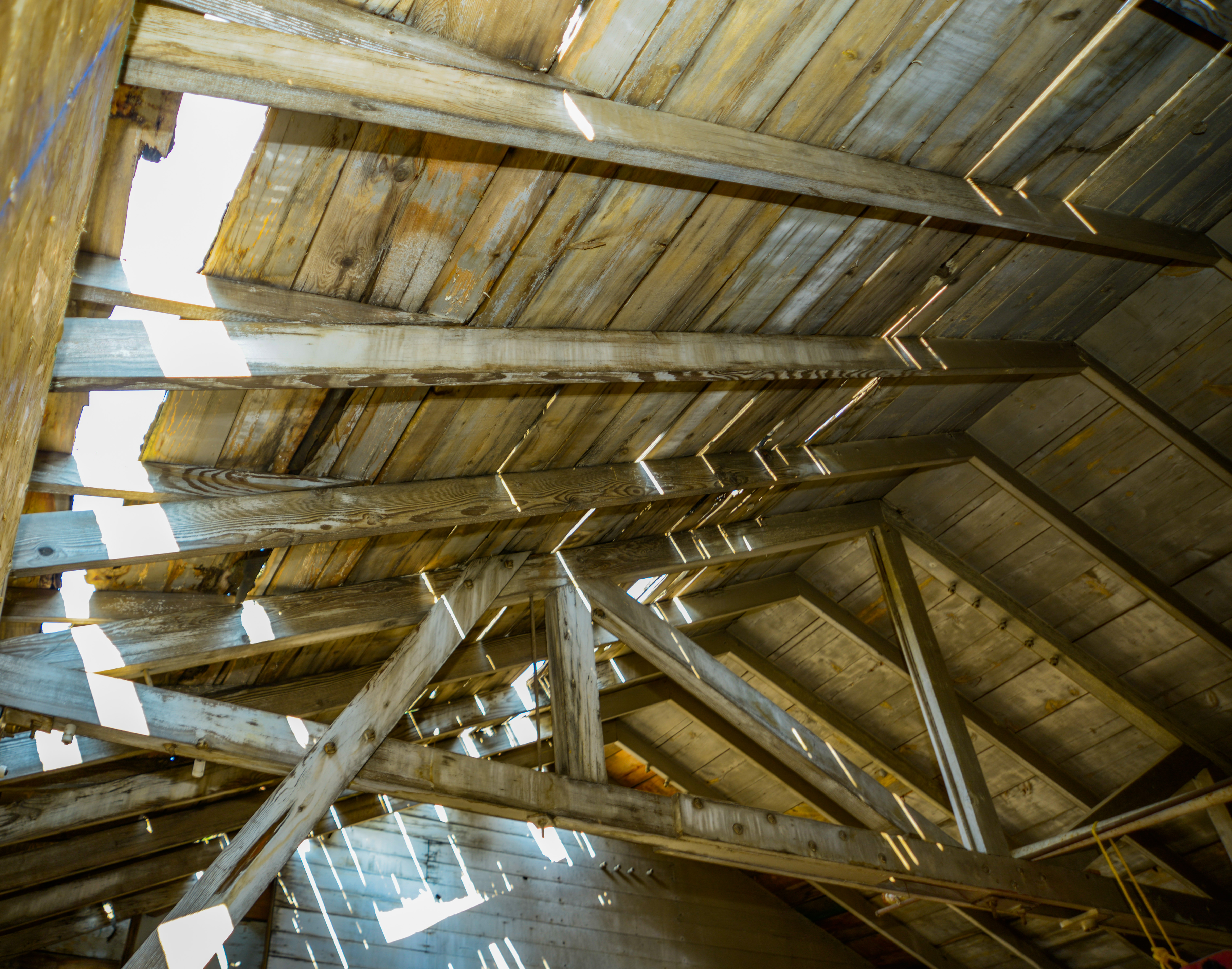 Dilapidated roof of a historic Civilian Conservation Corp garage in Katherine Craig Park, the site of a circa 1935 CCC work camp. (ScottWeiserEnterprise Reporterscott.weiser@gazette.comhttps://secure.gravatar.com/avatar/bedf4ba0a073402c3991ce97ce2869c4?d=mm&r=g)