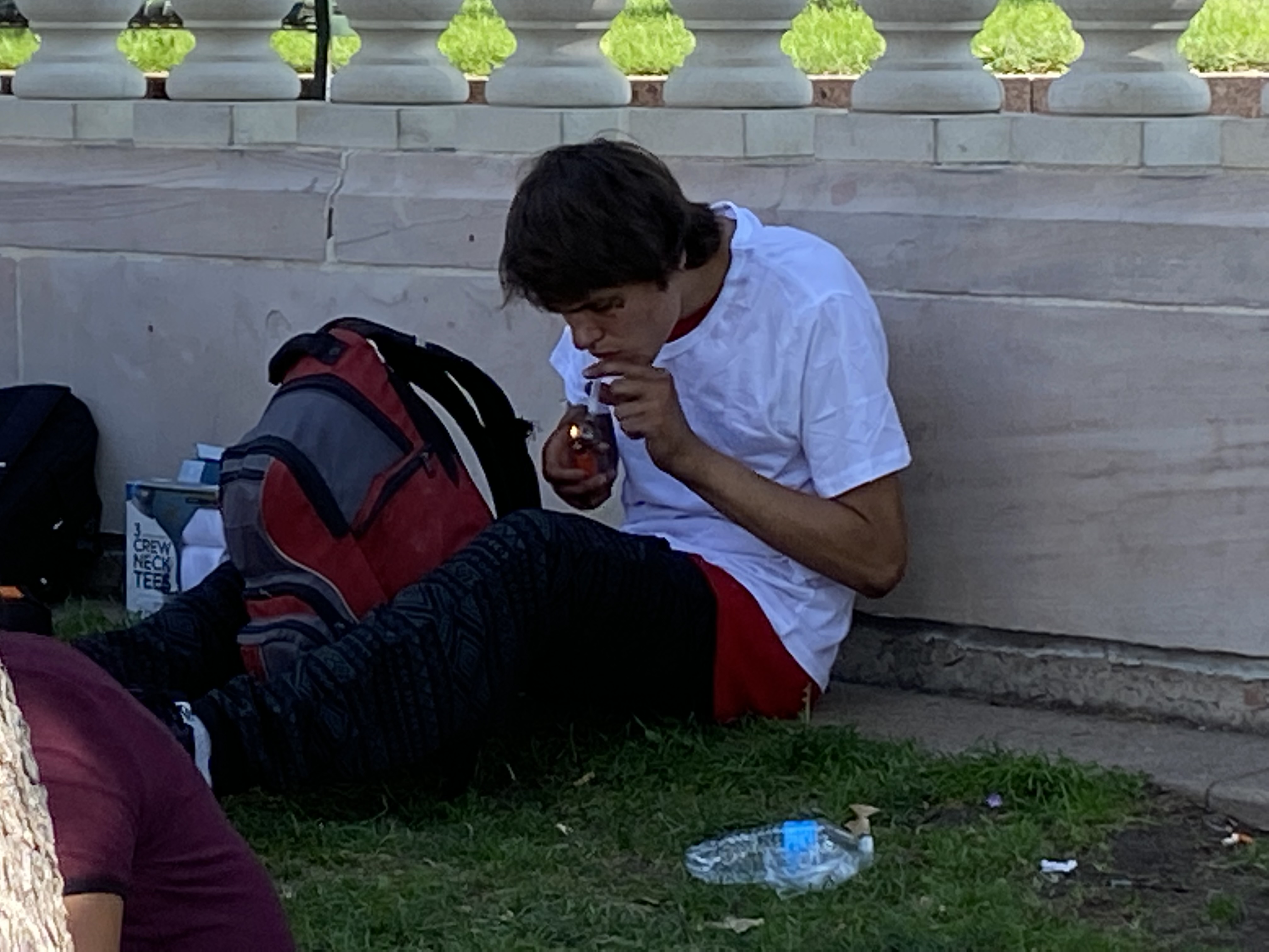 Unidentified man at Civic Center Park smoking hash Thursday. (CarolMcKinleyDenver Enterprise Reportercarol.mckinley@gazette.comhttps://denvergazette.com/content/tncms/avatars/5/c3/a0f/5c3a0fbe-1007-11ec-9e18-b7f42cfa4b0f.9565a0ce58866e86bcf18260621c2a46.png)