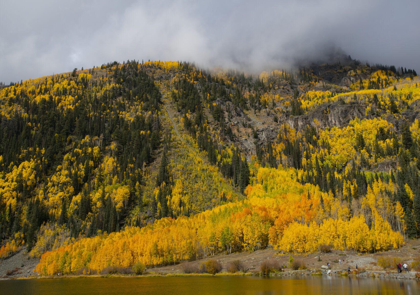The hills turn to gold on Red Mountain Pass in the San Juan Mountains of Colorado Wednesday, Sept. 29, 2021. (The Gazette, Christian Murdock) (Christian Murdock/The Gazette)