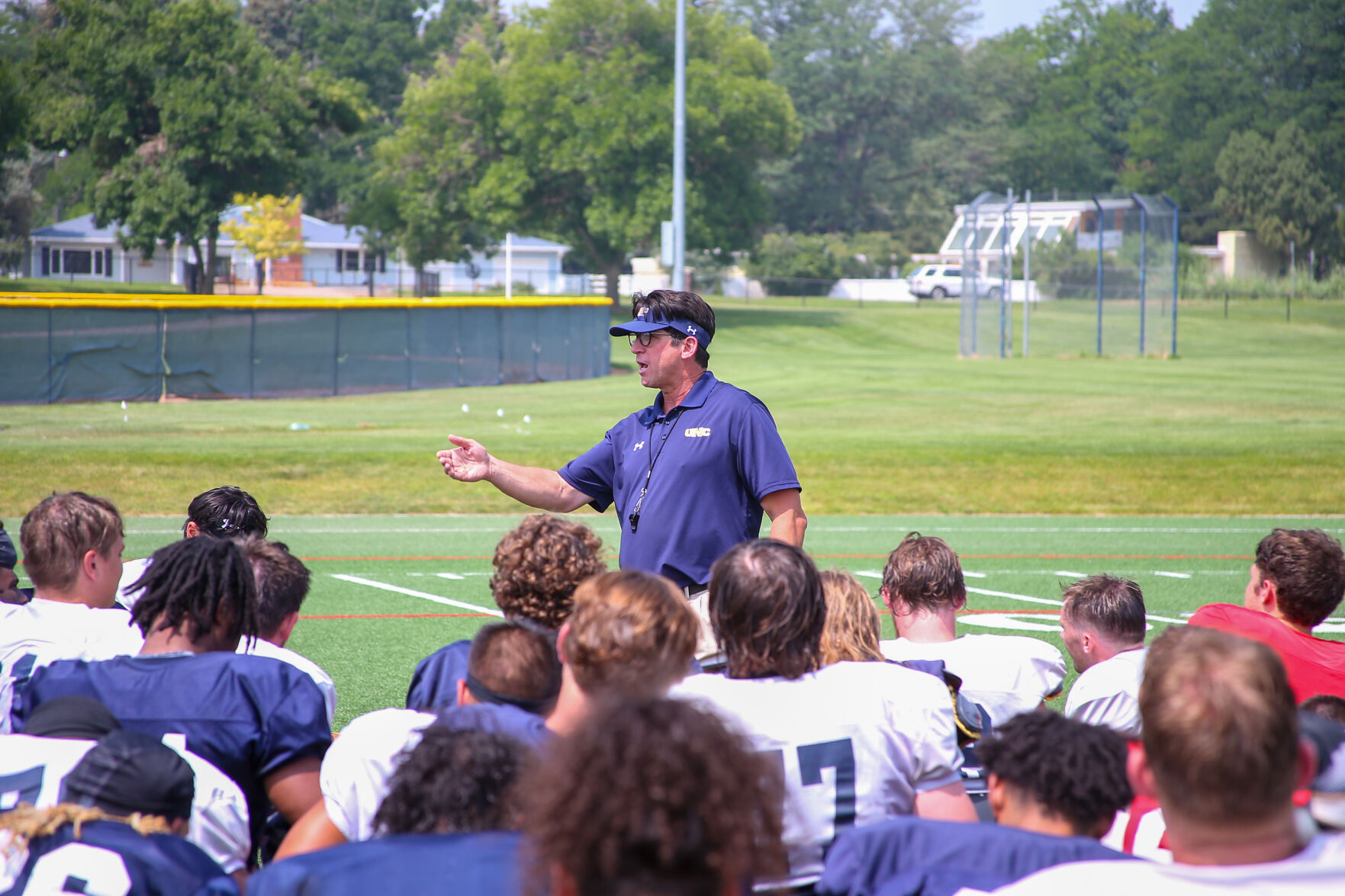 Northern Colorado coach and former Bronco Ed McCaffrey (UNC Athletics)