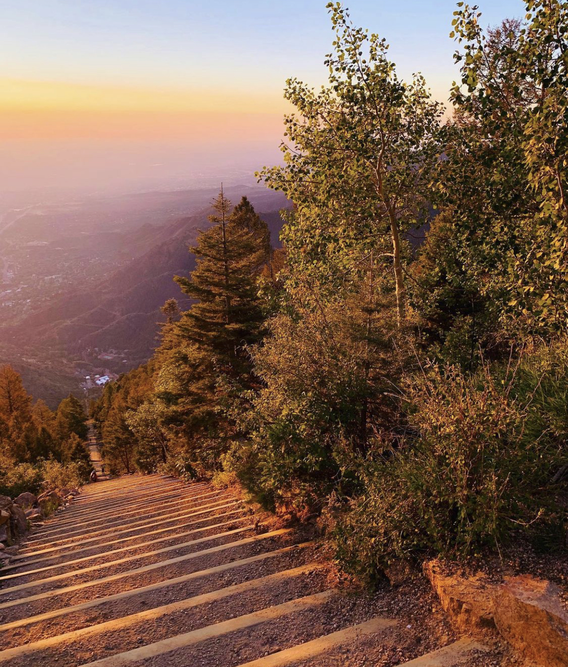 The Manitou Incline. Photo Credit: Breanna Sneeringer, OutThere Colorado.