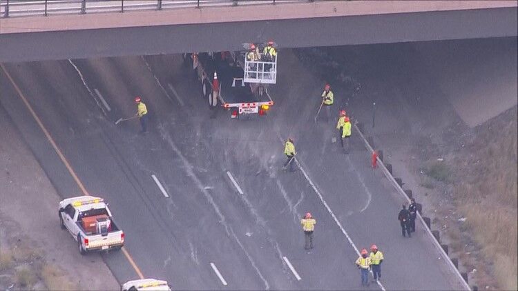 Eastbound I-70 reopens at Denver West after oversized truck hits overpass