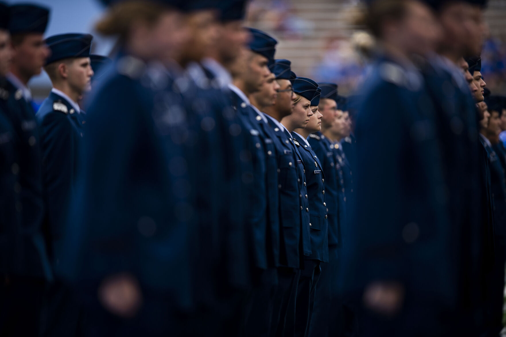 Scenes during the Air Force and Lafayette Leopards football game at Falcon Stadium at the United States Air Force Academy in Colorado Springs, Colo. on Sept. 4, 2021. The Air Force Falcons won the game against the Lafayette Leopards by a score of 35-14. (Chancey Bush/ The Gazette) (Chancey Bush/ The Gazette)