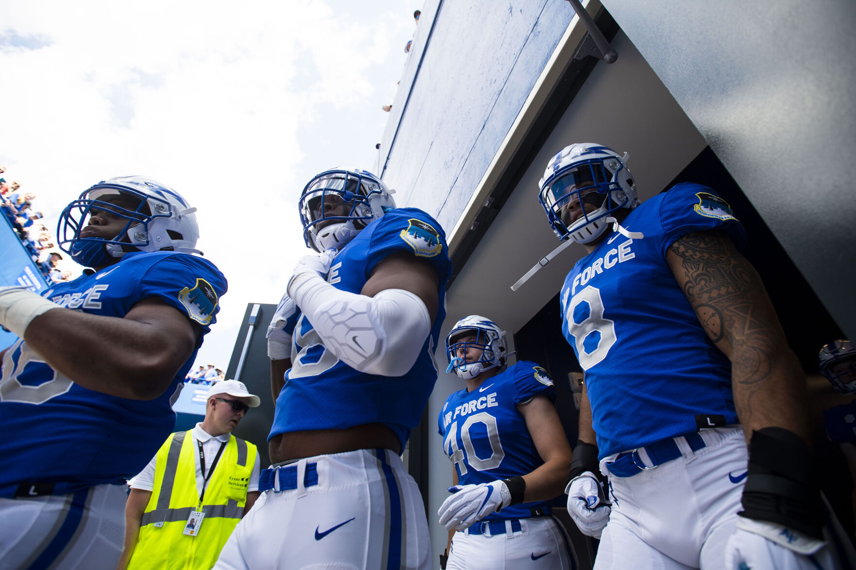 Scenes during the Air Force and Lafayette Leopards football game at Falcon Stadium at the United States Air Force Academy in Colorado Springs, Colo. on Sept. 4, 2021. The Air Force Falcons won the game against the Lafayette Leopards by a score of 35-14. (Chancey Bush/ The Gazette) (Chancey Bush, The Gazette)