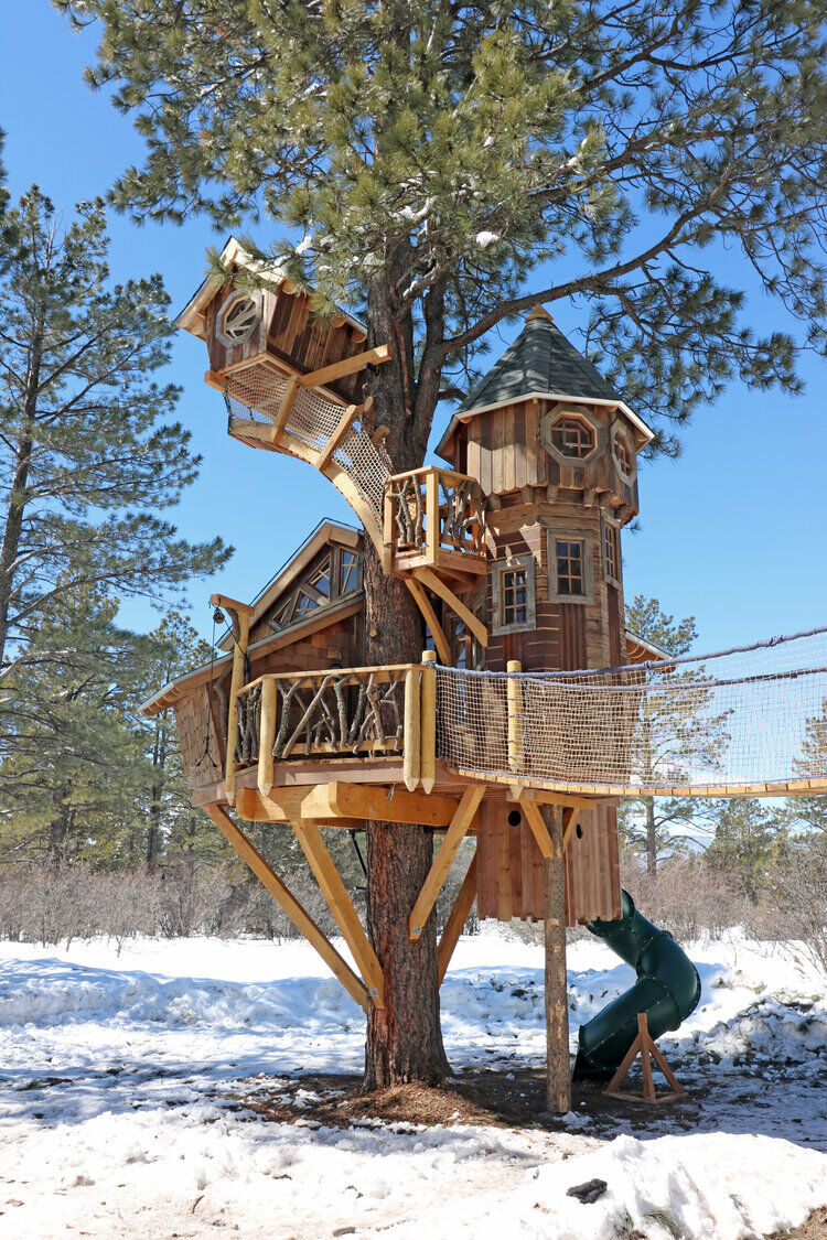 This treehouse in Pagosa Springs is one of Aaron Smith's show-stopping builds. (Contributed photo)