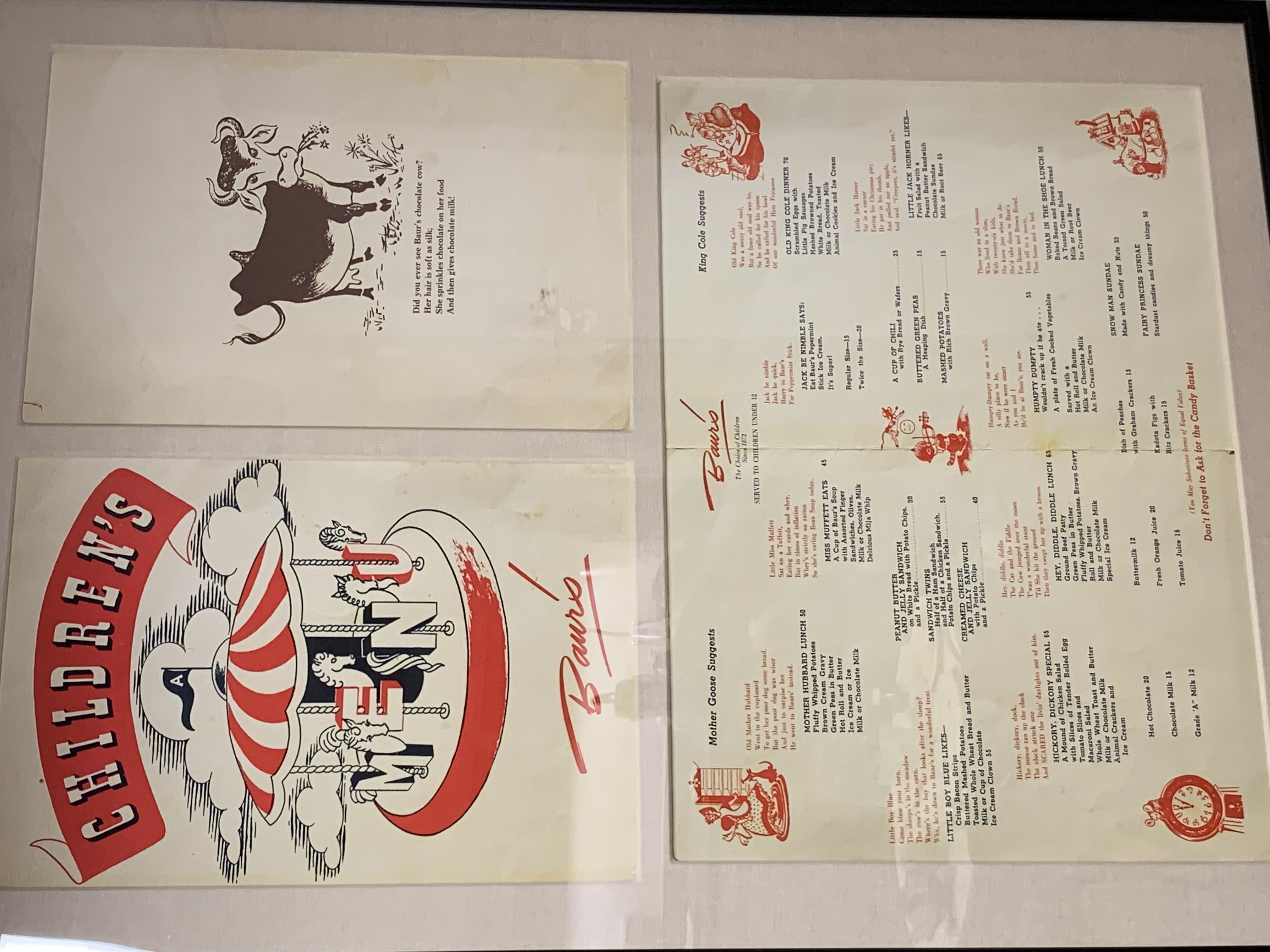 An old children's menu from Baur's restaurant on the kitchen wall of the Candy Factory's co-working space, 1514 Curtis St. It's just one example of the nods to the history of the building being the longtime home of O.P. Bauer Confectionery Co. (DennisHuspeniCity Editordennis.huspeni@gazette.comhttps://denvergazette.com/content/tncms/avatars/c/5a/fbd/c5afbd32-5030-11eb-bdef-030d9de52a9e.779683cee495ffe64766291c251a8894.png)