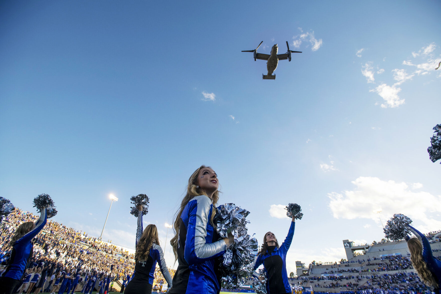 Scenes during the Air Force Falcons home football game against the University of Wyoming Cowboys at Falcon Stadium at the United States Air Force Academy in Colorado Springs, Colo., on Saturday, Oct. 9, 2021. The Falcons won the game against the Cowboys by a score of 24 to 14.(Chancey Bush/ The Gazette) (Chancey Bush/ The Gazette)