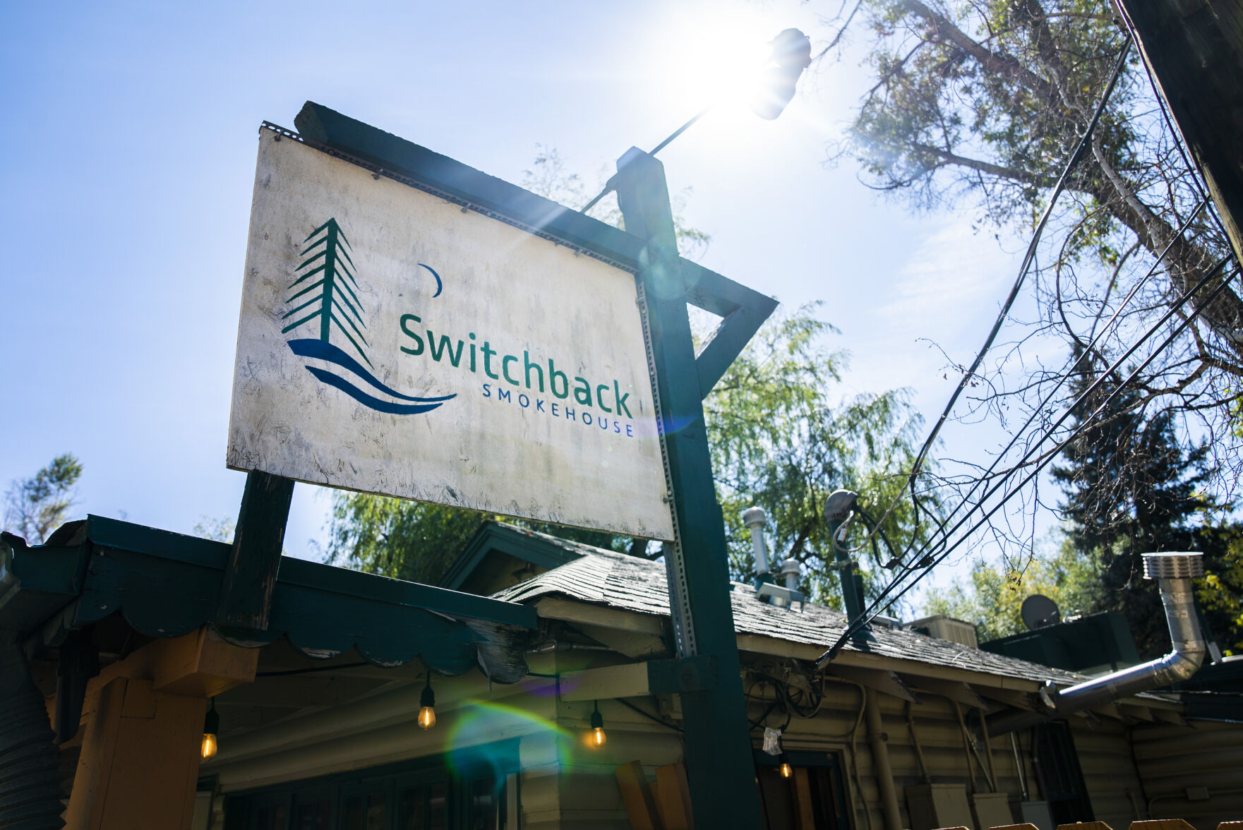 The exterior of Switchback Smokehouse on Friday, September 24, 2021 in Kittredge. (Photo by Katie Klann/The Gazette)101521-fam-switchback-dg 004 (Katie Klann The Gazette)