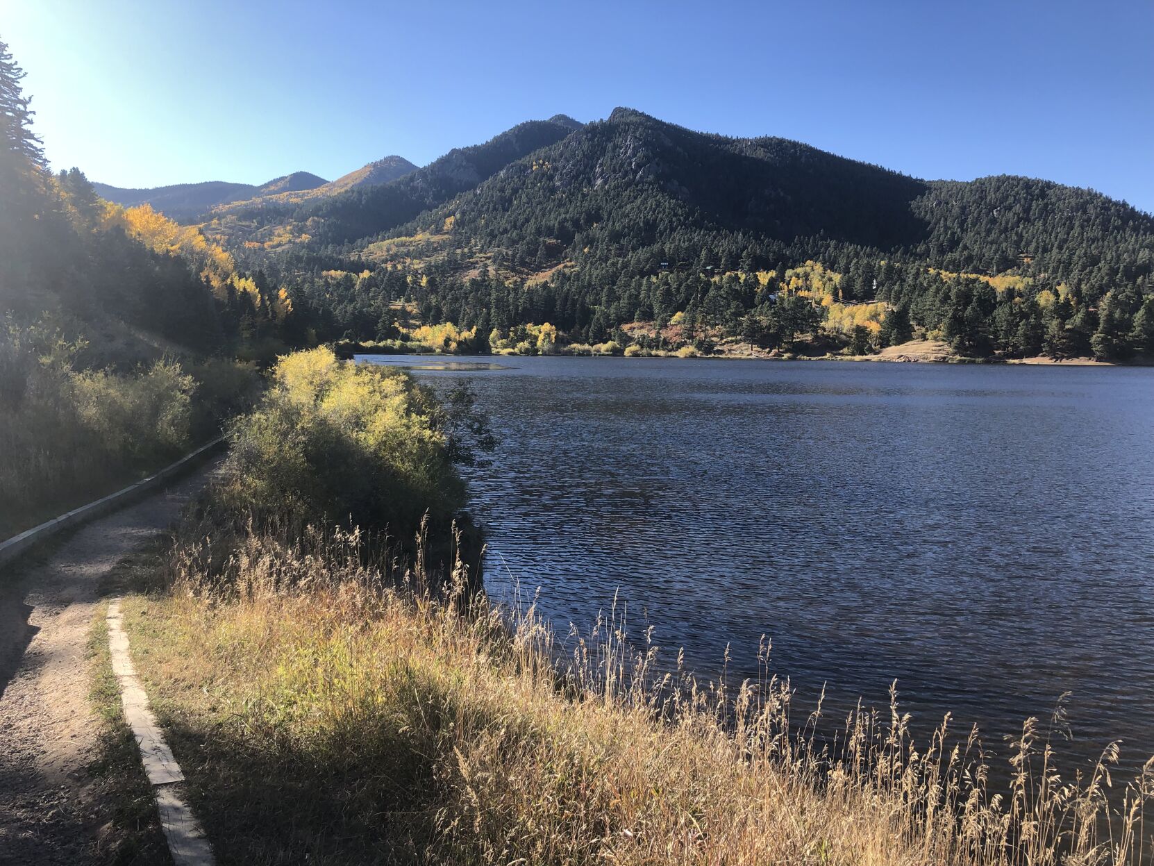 The mellow path winds around Lake Isabel in southern Colorado. Photo by Nathan Van Dyne, The Gazette (Nathan Van Dyne, The Gazette)