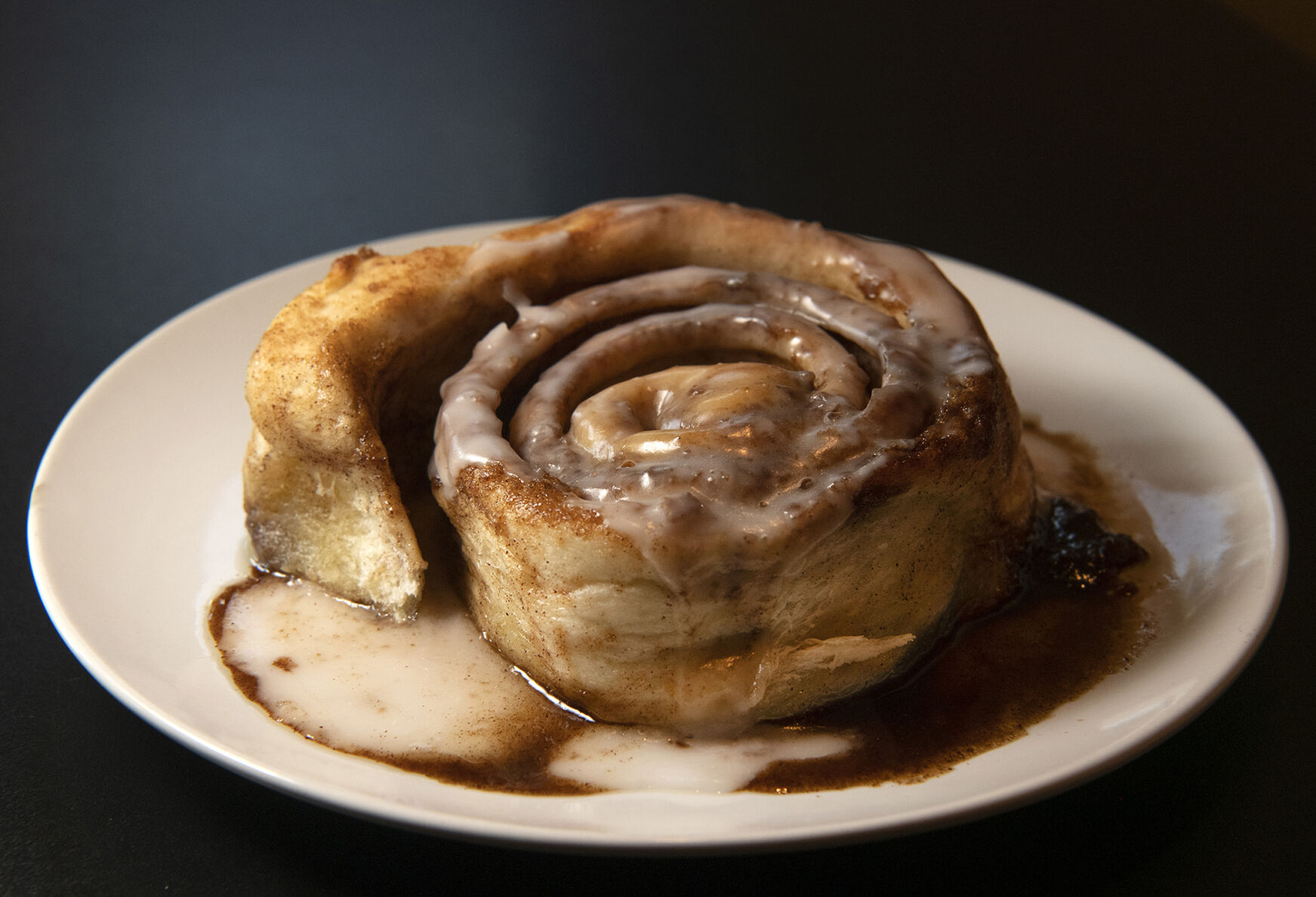 Three Little Griddles (Located at: 10111 Inverness Main St. Englewood) “Cinnamon Roll” Monday October 11, 2021. Photo by Jeff Kearney. (Jeff Kearney)