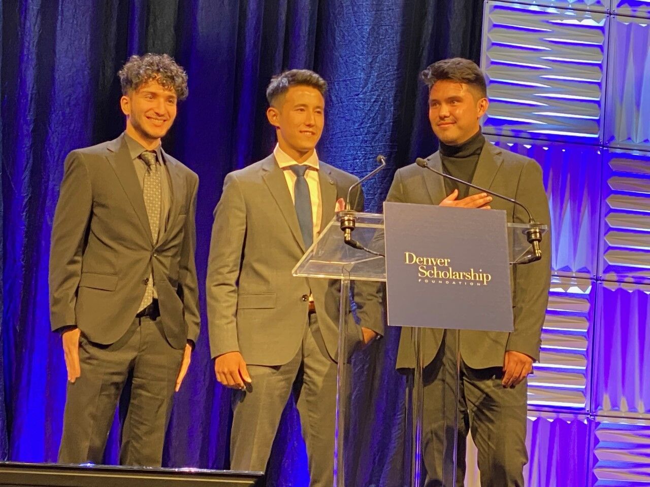Jamal Giornazi, Samariddin Meliboev and Kai Suematsu.Photo - Joanne Davidson