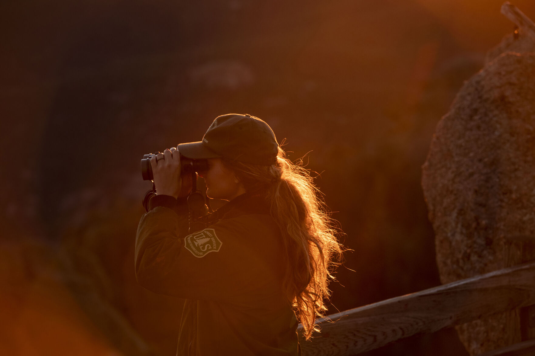 Ashley Farinacci-Silfies sees her job as the latest fire lookout at Devil’s Head as a dream come true. She took over the duty from Billy Ellis, who retired at the age of 87 after 35 years on the job. (Chancey Bush/The Gazette)