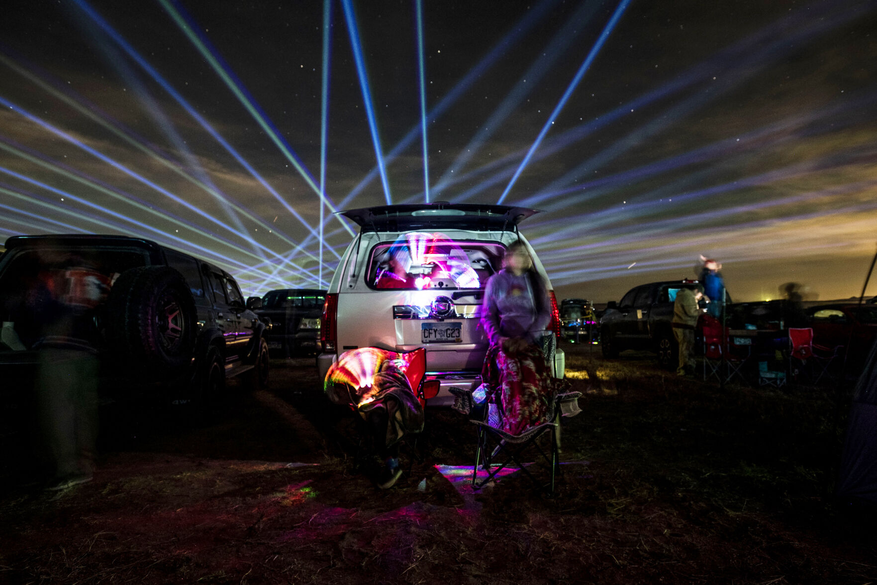 [PHOTOS] Cabin Fever Drive-in Laser Light Show