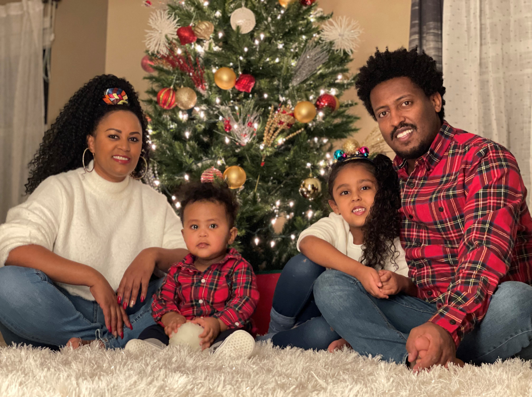 Wongel Estifanos and her parents, Estifanos Dagne and Rahel Estifanos, with her two-year-old brother. (Courtesy of the Dan Caplis Law Firm, LLC.)