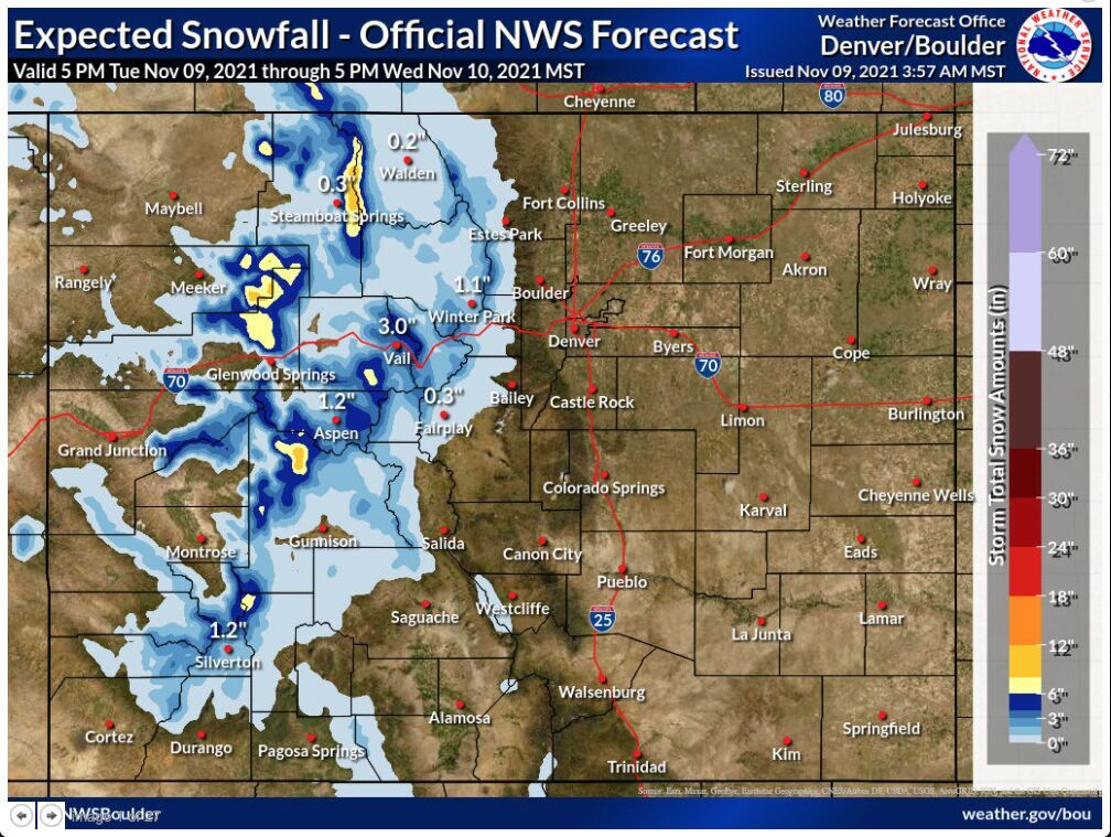 Map Credit: National Weather Service.