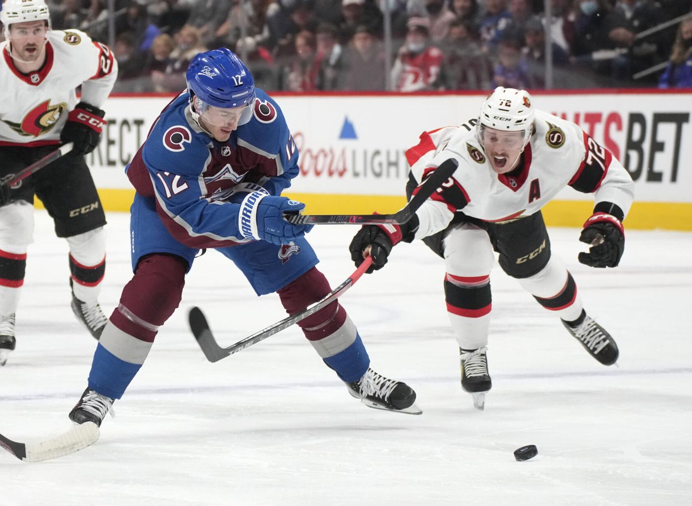 Alex Newhook’s late goal helps salvage Colorado Avalanche win over Ottawa Senators