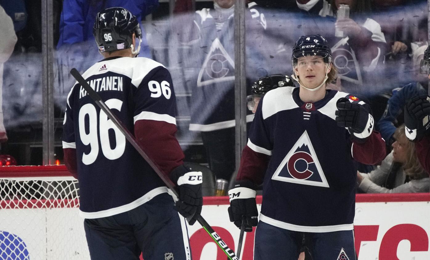 With team support, Colorado Avalanche defenseman Bowen Byram continues skating