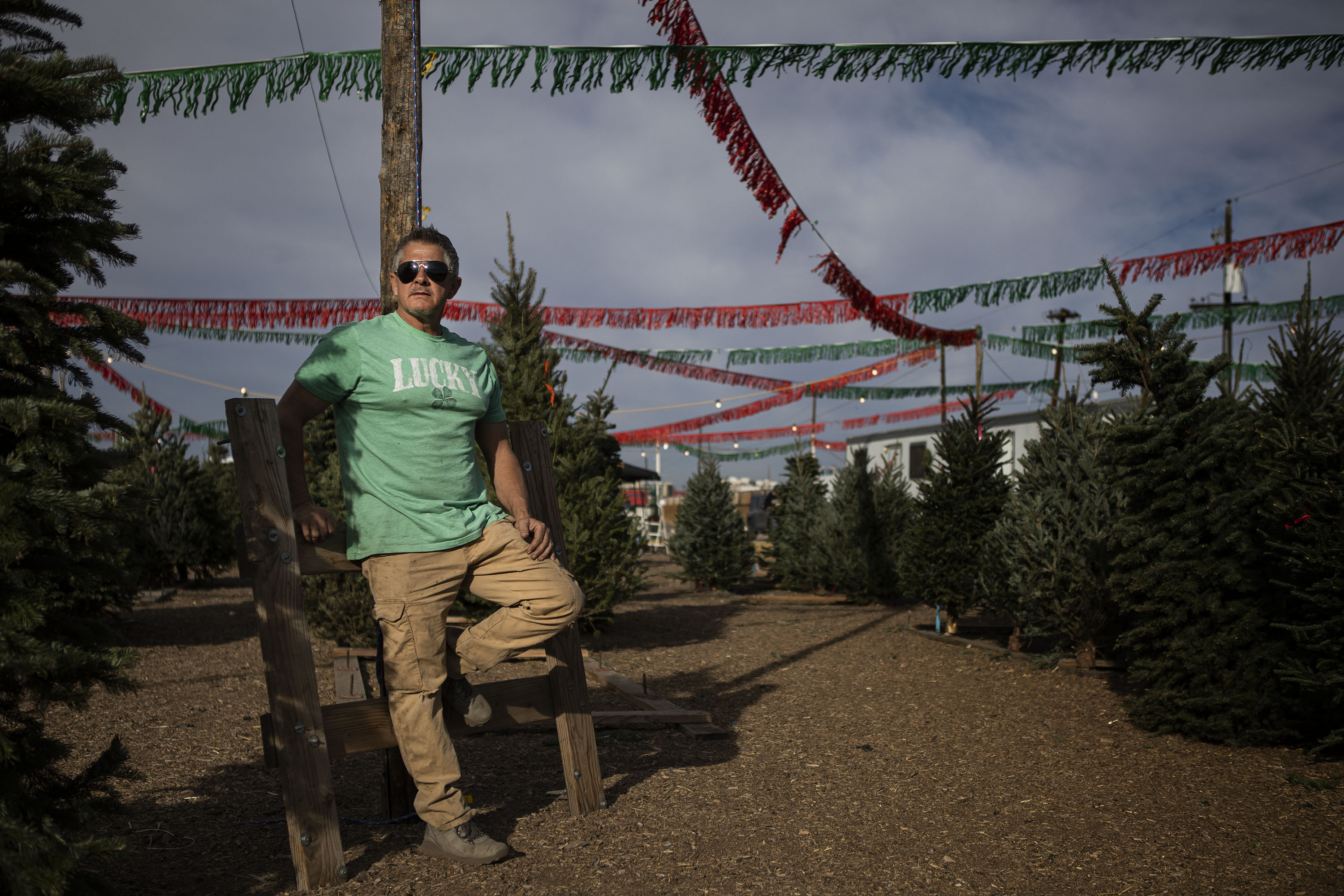 Nice Christmas Trees owner Pete Elliott poses for a portrait at the lot, 1770 S. Sante Fe Blvd., that he and his family have been selling from since 1965, as seen on Tuesday, Nov. 30, 2021, in Denver. (TimHursttim.hurst@gazette.comhttps://secure.gravatar.com/avatar/aca82bd62b4ee425c598527cd6faa1b1?d=mm&r=g)