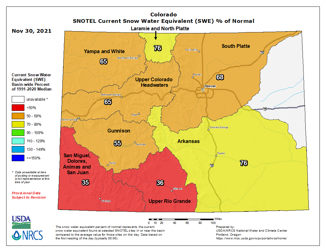 Colorado Springs warm and dry, on track to break record for latest first snowfall