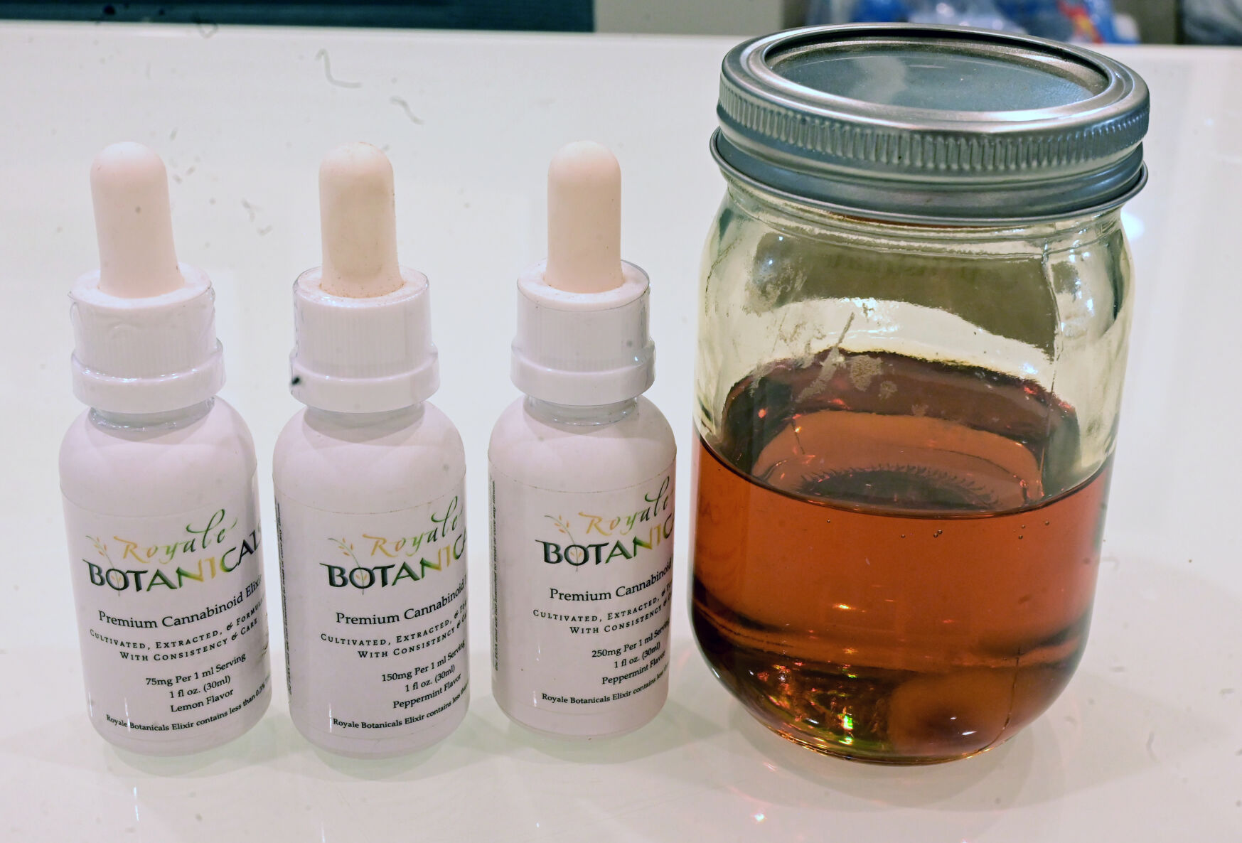 Royale Botanicals began selling its own CBD-infused products online this month. The business was started in 2017 by Van Wingerden, who also owns Dutch Heritage Gardens. (Jerilee Bennett, The Gazette)