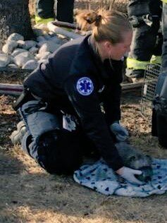 Dog revived after being rescued from fire in Denver